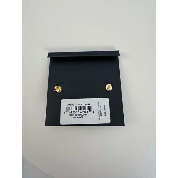 Coach Gold & Pink Signature Enamel Huggie
Earrings - NWT! - Picture 5 of 5